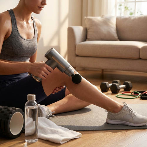 Veloria Pro Percussion Massage Gun lifestyle image